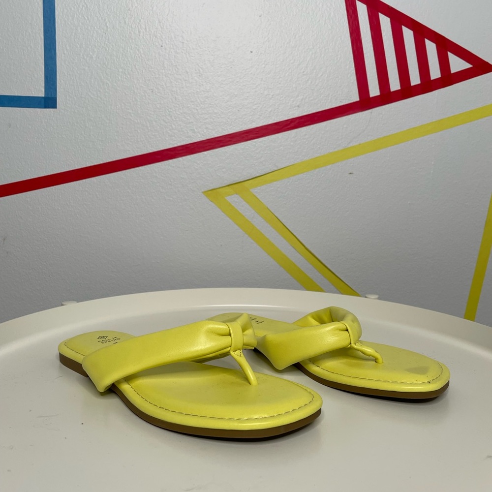 Call it Spring Yellow Flip flops